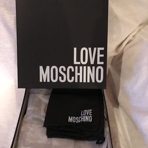 New Love Moschino wedge suede boots